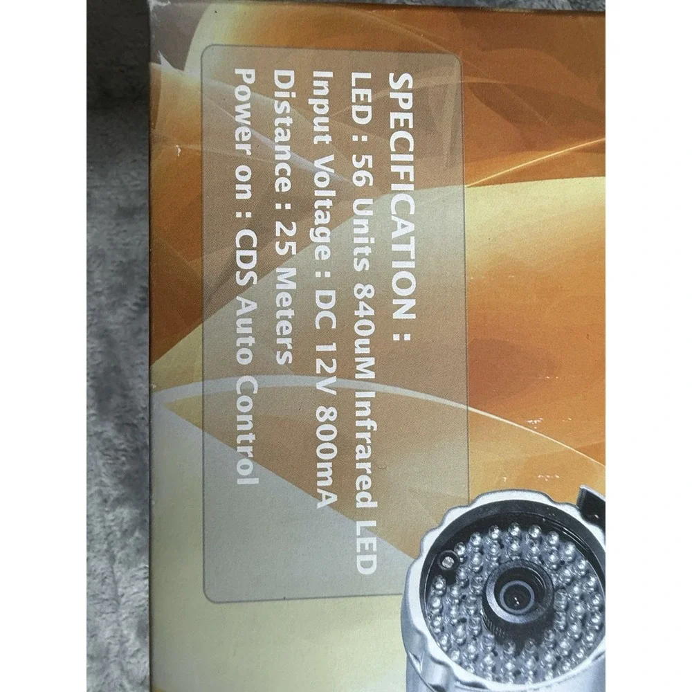 Security System Camera MODEL:IR-2356N6mm S/NO:# *810290319*